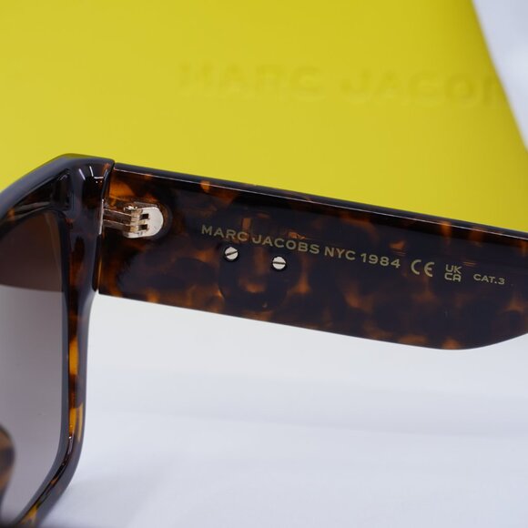 Marc Jacobs MARC 646/S 0086 HA Square Sunglasses - Dark Havana\Dark Brown - Picture 8 of 9